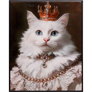 Obraz PRINCESS CAT 40x50 Wymiary: - szerokość: 40 cm - głębokość: 2,5 cm - wysokość: 50 cm   Waga: 0,7 kg
