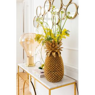 Wazon dekoracyjny PINEAPPLE 50 - złoty