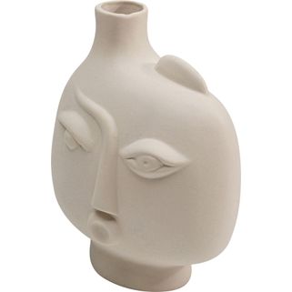 Wazon ceramiczny SPHERICAL FACE LEFT 16 - beżowy