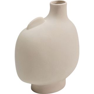 Wazon ceramiczny SPHERICAL FACE LEFT 16 - beżowy