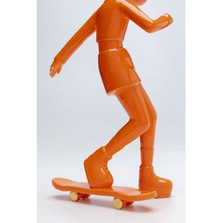 Figurka dekoracyjna SKATING ASTRONAUT 33 - pomarańczowy