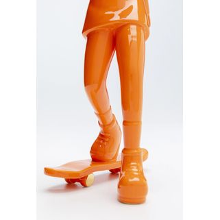 Figurka dekoracyjna SKATING ASTRONAUT 33 - pomarańczowy