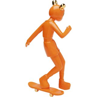 Figurka dekoracyjna SKATING ASTRONAUT 33 - pomarańczowy