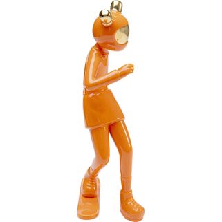 Figurka dekoracyjna SKATING ASTRONAUT 33 - pomarańczowy