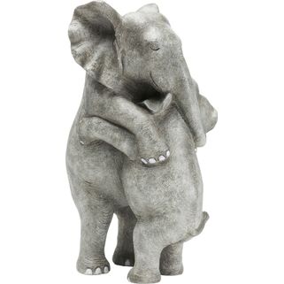 Figurka dekoracyjna ELEPHANT HUG - szary