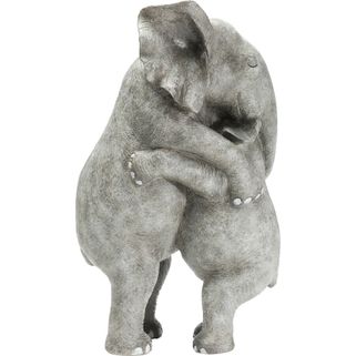 Figurka dekoracyjna ELEPHANT HUG - szary