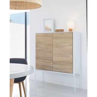 Lampa stołowa ESHE - biały/terakota