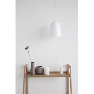 Lampa wisząca metalowa - biały