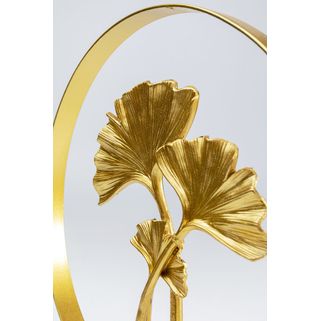 Figurka dekoracyjna GINKGO IN THE CIRCLE - złoty