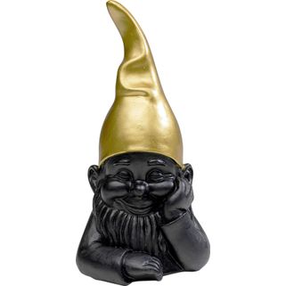 Figurka dekoracyjna GNOME 21 - czarny/złoty