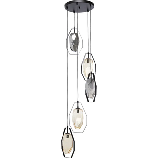 Lampa wisząca DIAMOND FEVER SPIRAL - czarny