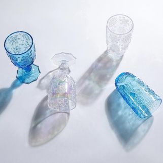Kieliszek do wina ICE FLOWERS - transparentny