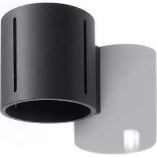Kinkiet aluminiowy czarny 10 cm