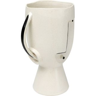 Wazon z uchwytami FACE POT 30 - biały
