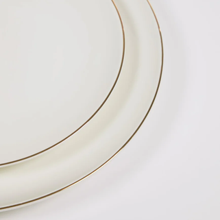 Talerz obiadowy porcelanowy biały 27 cm