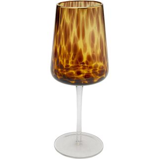 Kieliszek do wina CARAMEL 500 ml - brązowy/transparentny