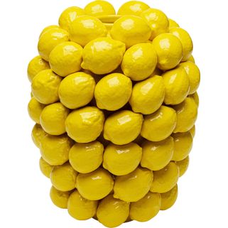 Wazon z porcelany LEMON JUICE 40 cm - żółty