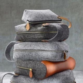 Kosmetyczka Craft 25x15 cm szara