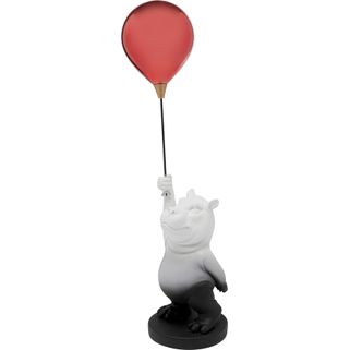 Figurka dekoracyjna BALLOON HIPPO 69 - czerwony