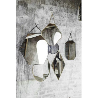 Lustro wiszące 35x26 cm - czarny