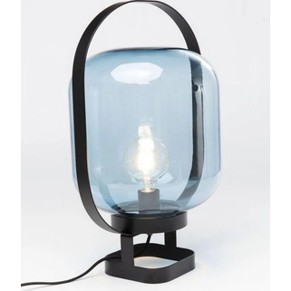 Lampa stołowa JUPITER - niebieski/czarny