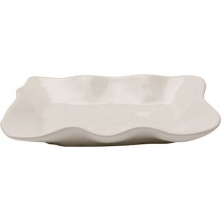 Talerz do serwowania ORGANIC 17x26 - kremowy