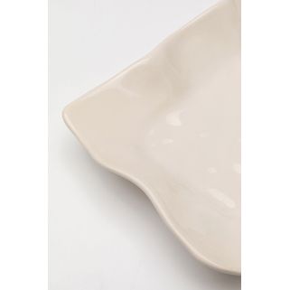 Talerz do serwowania ORGANIC 17x26 - kremowy