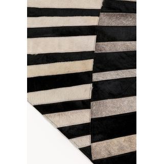 Dywan VENTAGLIO 170x240 - czarny/brązowy