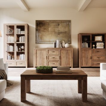 Salon w naturalnych odcieniach