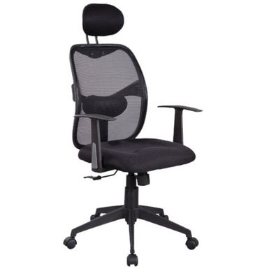 Rodzaj: fotel obrotowy   Materiał: Tkanina membranowa / Siatka   Mechanizm: TILT   Kolor: czarny   Wymiary:   - szerokość: 61 cm - wysokość: 117 cm -...