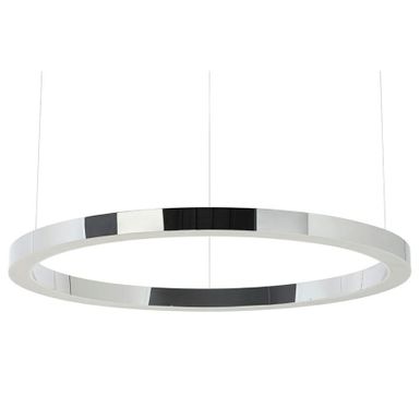 Lampa wisząca RING 100 LED - srebrny   Lampa Ring 80 wykonana została ze stali nierdzewnej, polerowanej na wysoki połysk. Osłona klosza zrobiona z...