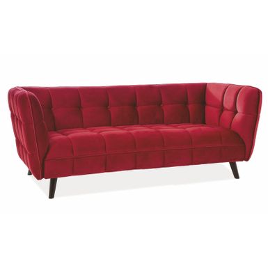 Sofa CASTELLO 3 Velvet - bordowy Bluvel 59 Sofa Castello 3 Velvet to klasyczny mebel wypoczynkowy, który przeznaczony jest do intensywnego użytkowania w...