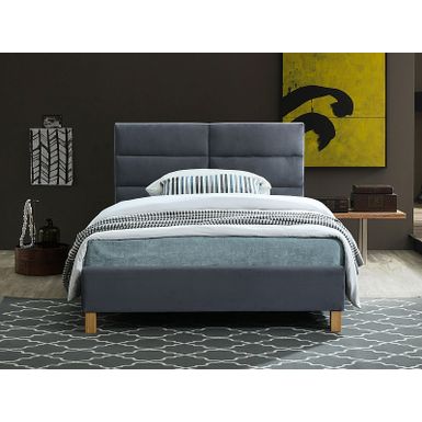 Łóżko SIERRA Velvet 120x200 - szary Łóżko Sierra Velvet w kolorze szarym to nowoczesny i elegancki mebel sypialniany, który doskonale sprawdza się w...