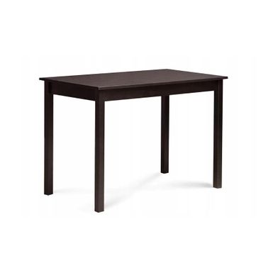 Wymiary: - długość: 110 cm - szerokość: 70 cm - wysokość: 74 cm   Materiał: - blat: płyta MDF - stelaż: drewno