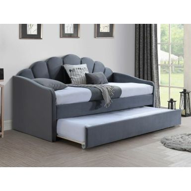 Łóżko BELLA Velvet 90x200 - szary Bluvel 14   Łóżko BELLA Velvet to doskonała propozycja do pokoju młodzieżowego. Prezentowany model obszyty jest...