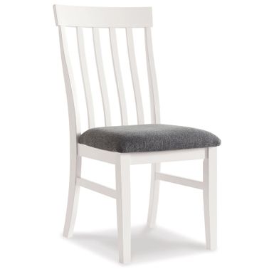 Wymiary: - szerokość: 48 cm - głębokość: 58 cm - wysokość: 97 cm Materiał: drewno, tkanina Krzesło sprzedawane jest w wielokrotności 2 sztuk. Brak...