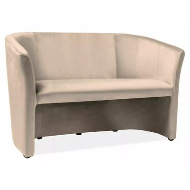 tapicerka velvet beżowy Bluvel 28velvet fabric beige Bluvel 28wys. 76/41szer. 126gł. siedziska 47gł. całkowita 60Wymiary:A - 76, B - 126, C - 41, D - 47, E...