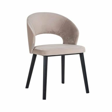Krzesło welurowe SAVOY - khaki Savoy marki Richmond Interiors to krzesło o ponadczasowym designie. Kształtne oparcie wykończone jest aksamitną tkaniną...