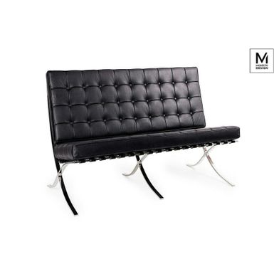 Sofa 2-osobowa BARCELON ekoskóra - czarny Sofa Barcelon od Modesto Design jest stylowa i ponadczasowa. Dodaje pomieszczeniu szyku, głównie za sprawą...