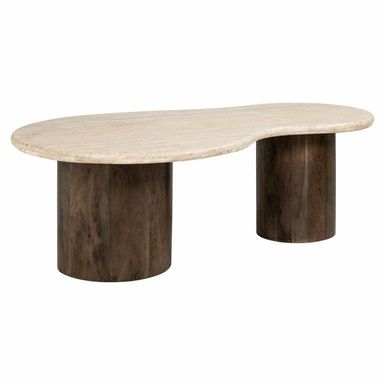 Stolik owalny DOUGLAS 120x70 - trawertyn/mango    Kolekcja Douglas symbolizuje elegancje, naturę i harmonię. Piękny, owalny blat wykonano z kamienia...