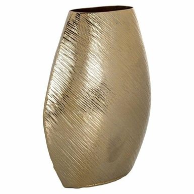 Wazon EVEY S - złoty Elegancki, rustykalny wazon w stylu Vintage. Całość wykonano z aluminium i wykończono w pięknym złotym kolorze. Doskonale sprawdzi...
