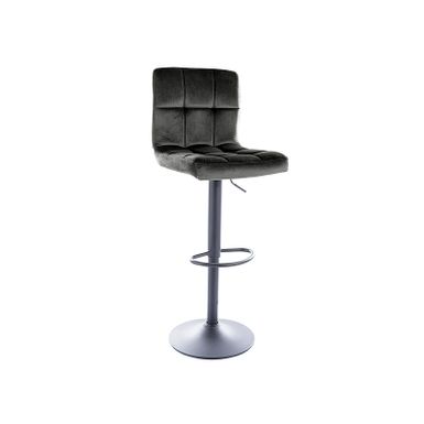 Hoker C105 Velvet - czarny Bluvel 19 Wymiary: - szerokość: 42 cm - głębokość: 39 cm - wysokość: 96-117 cm - wysokość siedziska: 65-88 cm   Materiał:...