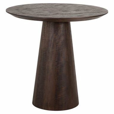 Drewniany stół okrągły WILLOW 80 - mango   Stół Willow zachwyca swoim eleganckim designem i solidną konstrukcją. Okrągły blat z drewna mango w...