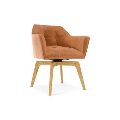 Krzesło obrotowe SILLA WOOD Krzesła Silla są bardzo nowoczesne i mają nietuzinkowy design. Ozdobne pikowania i drewniane nóżki dodają uroku. Są...
