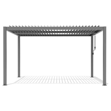 Pawilon tarasowy PALERMO - szary   Wykonany z aluminium pawilon tarasowy PALERMO to praktyczny dodatek na każdy taras, który gwarantuje ochronę przed...