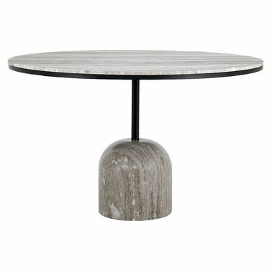 Stół okrągły DUNCAN 120 cm - biały marmur Elegancki stół, który łączy w sobie nowoczesność i klasykę. Jasny, okrągły blat wykonany z marmuru...