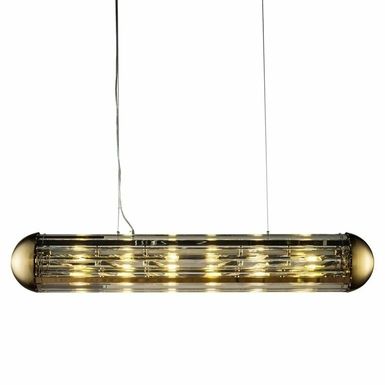 Lampa wisząca MULA - brązowy Nowoczesna oprawa, która zachwyca swoim wyjątkowym designem, łącząc w sobie brązowy metal i delikatny kryształ. Dzięki...