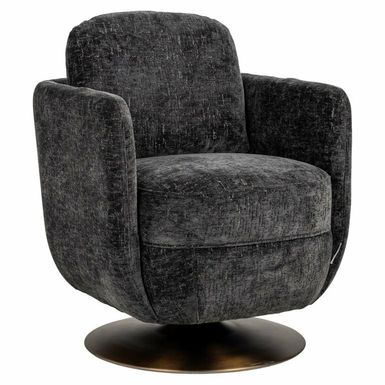 Fotel obrotowy TURNER - grafitowy Turner marki Richmond Interiors to fotel zapewniający najwyższy komfort użytkowania oraz ponadczasowy styl. Idealnie...