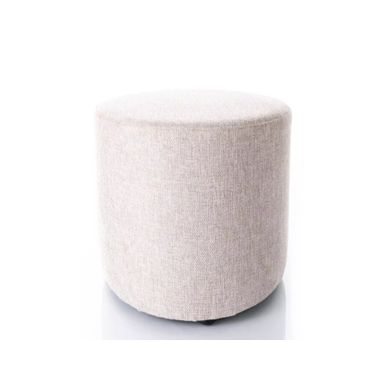 Puf DOTI C Brego - jasny beżowy Brego 31 Wymiary: - średnica: 33 cm - wysokość: 36 cm   Materiał: tkanina Brego 31 Kolor: jasny beżowy