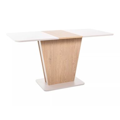 Stół rozkładany CALIPSO 110/145x68 - dąb cremona torro / kaszmir   Wymiary: - długość: 110-145 cm - szerokość: 68 cm - wysokość: 76 cm  ...
